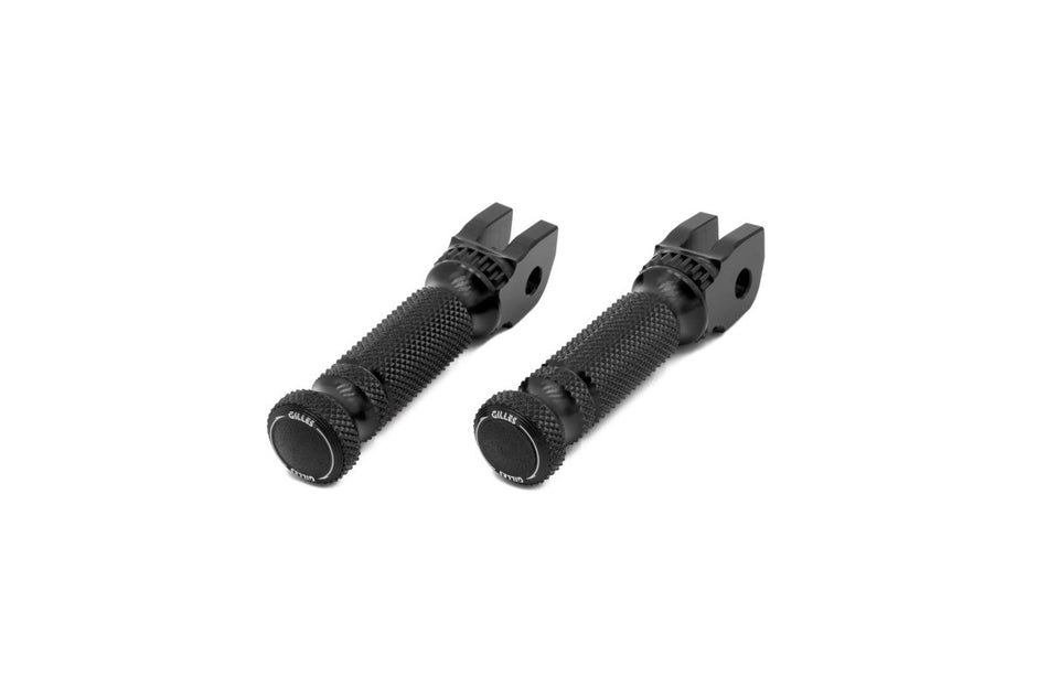 Gilles Tooling Replacement footrests Sport, pillion, black, RGK-360-UF41-SET-B - Gilles Tooling - RGK-360-UF41-SET-B