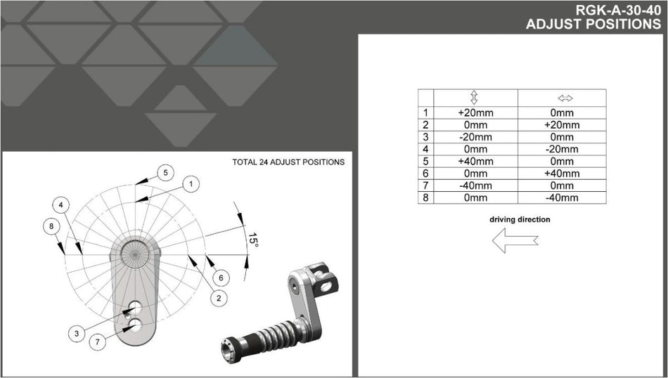 Gilles Tooling RGK2 outrigger kit 30-40 mm black, RGK-A-30-40.b - Gilles Tooling - RGK-A-30-40.b