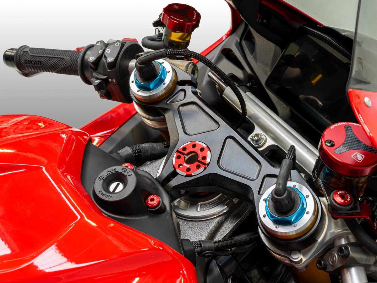 GS03 - PANIGALE V4 MY 2025 STEERING HEAD NUT RING - DBK Special Parts - 3