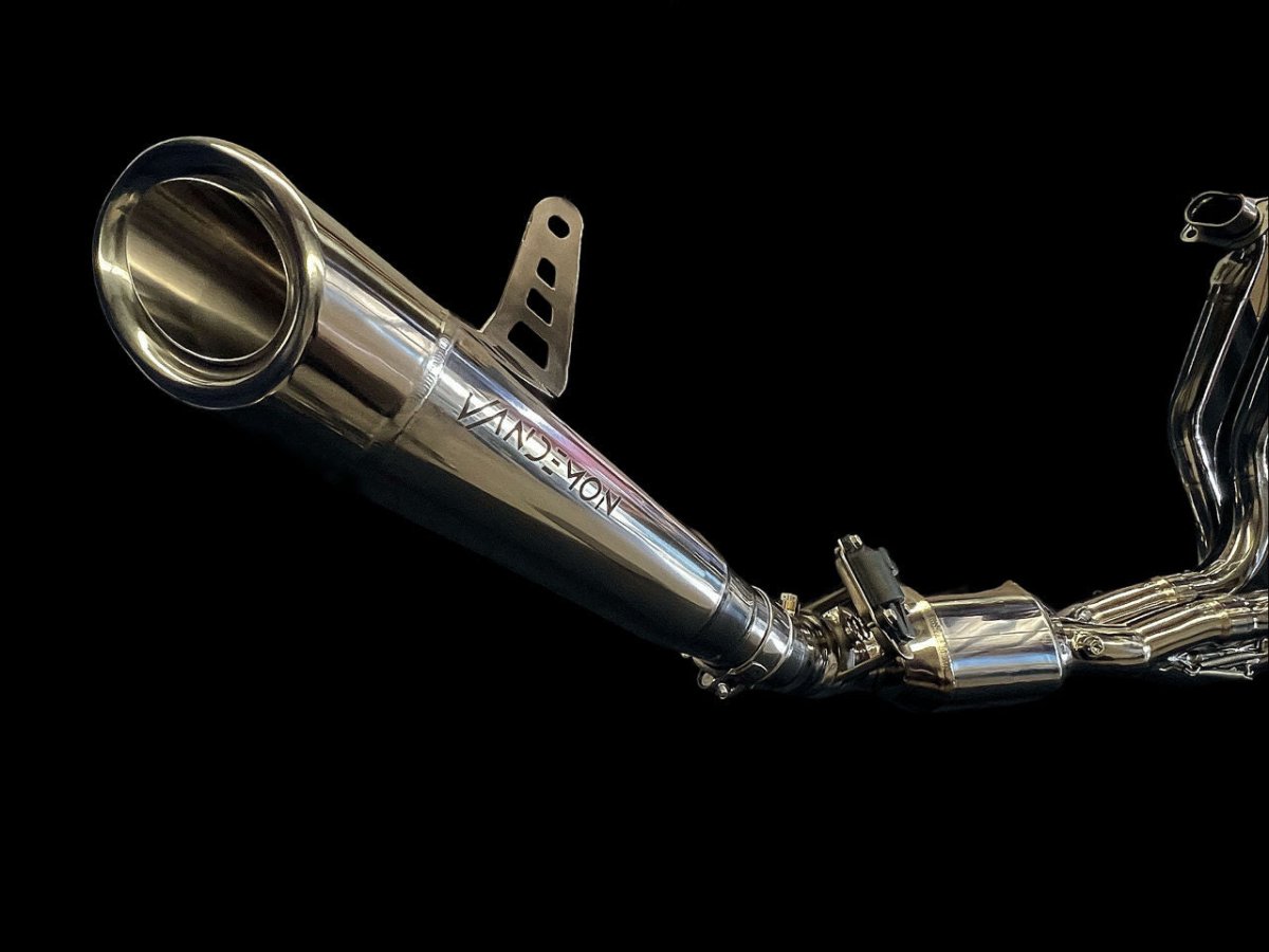 Kawasaki Ninja H2 Vandemon Bimodal Stealth Titanium Exhaust System - Vandemon - KAWAH2TICSPOLEXHWVR