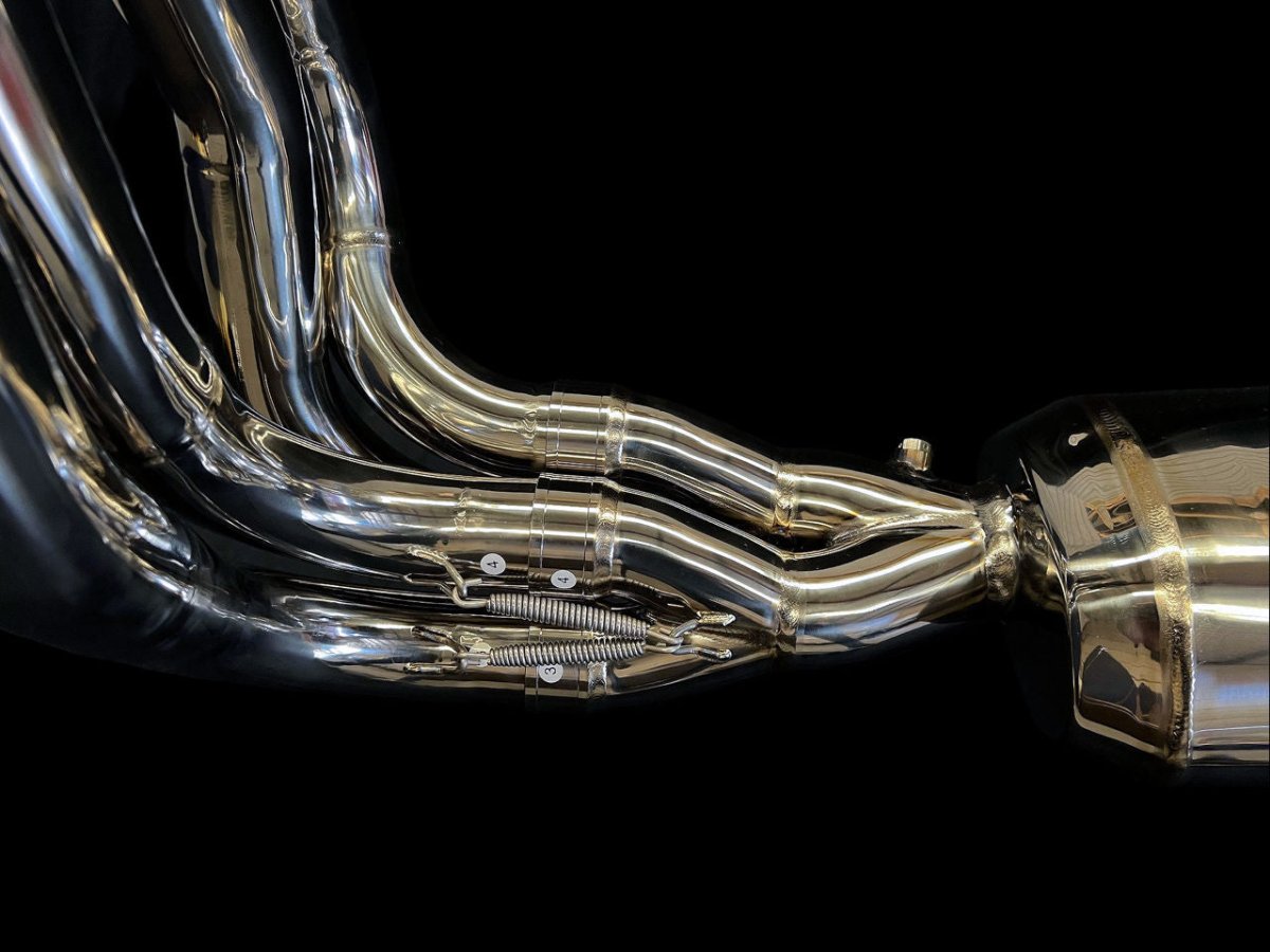 Kawasaki Ninja H2 Vandemon Bimodal Stealth Titanium Exhaust System - Vandemon - KAWAH2TICSPOLEXHWVR