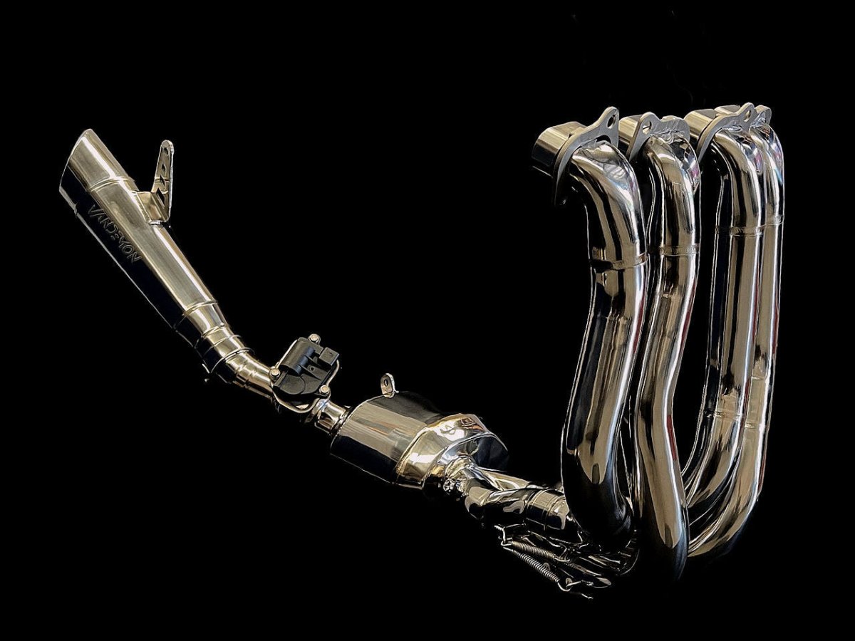 Kawasaki Ninja H2 Vandemon Bimodal Stealth Titanium Exhaust System - Vandemon - KAWAH2TICSPOLEXHWVR