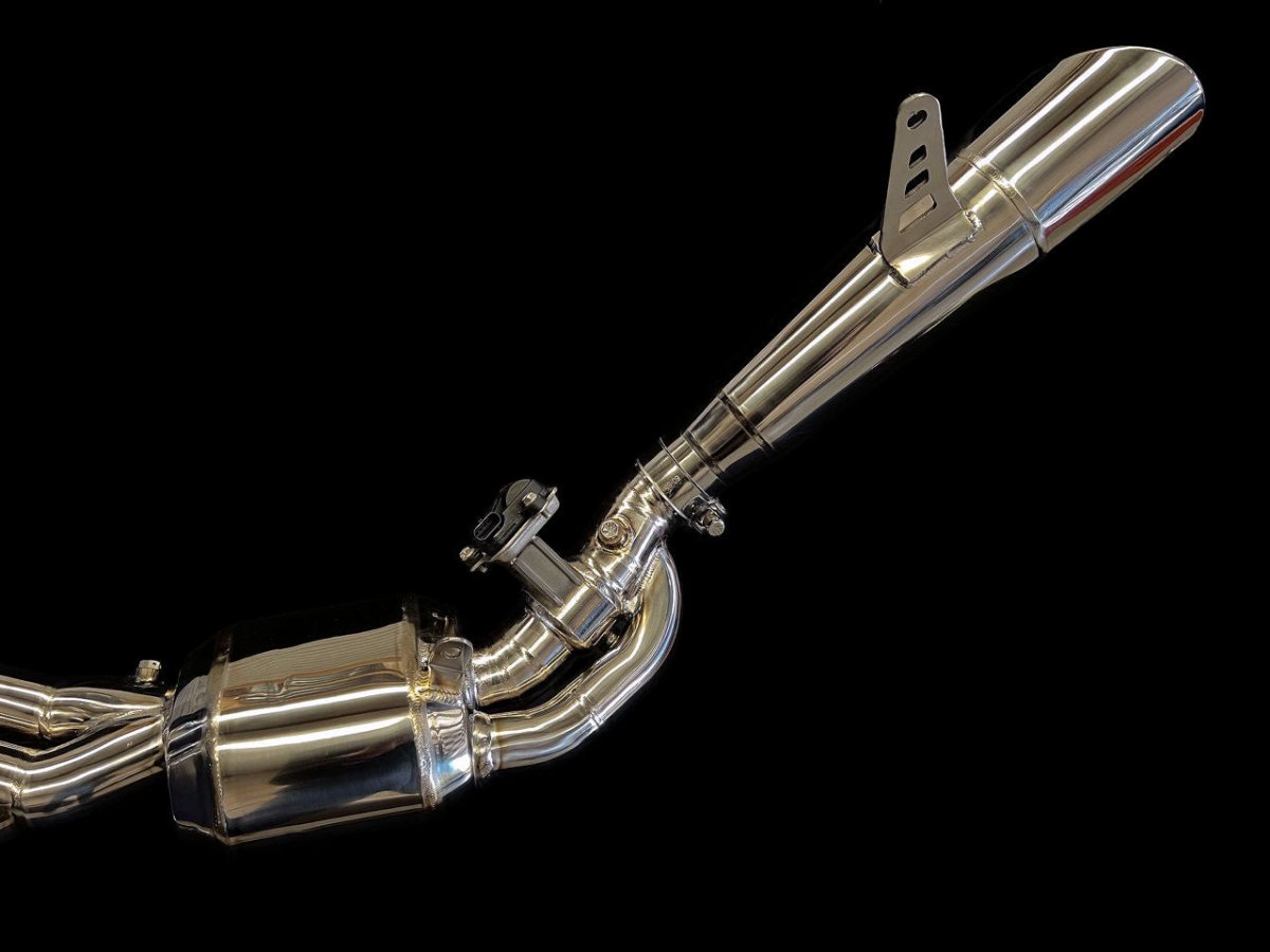 Kawasaki Ninja H2 Vandemon Bimodal Stealth Titanium Exhaust System - Vandemon - KAWAH2TICSPOLEXHWVR