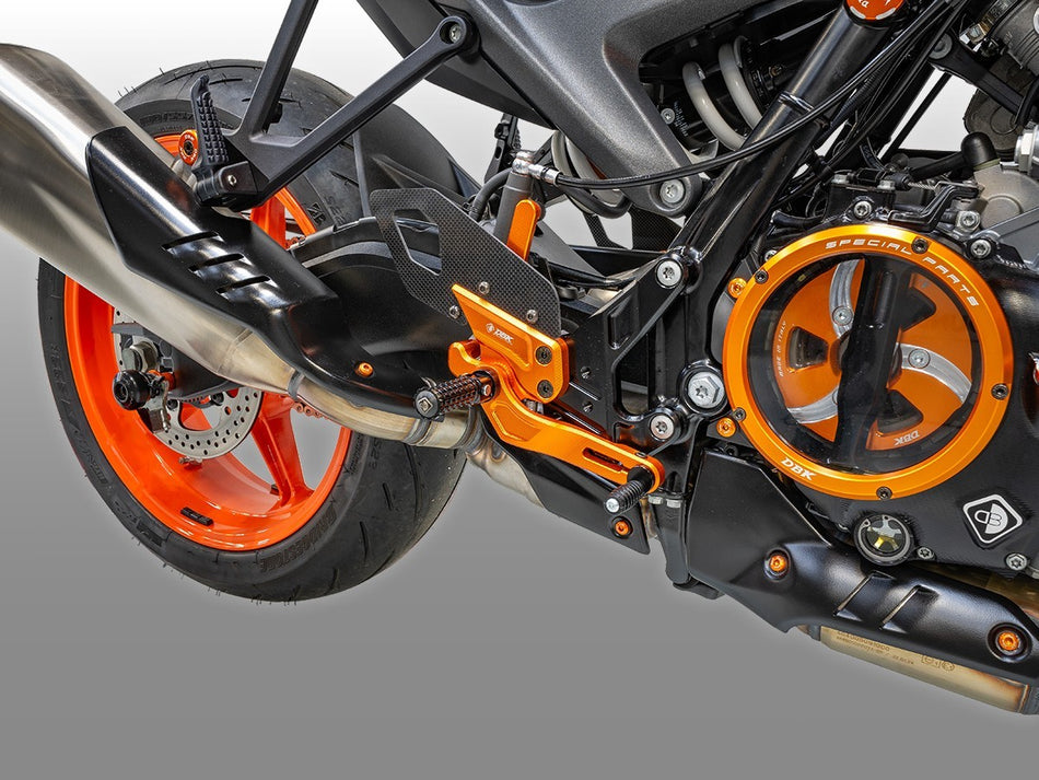 KTM 990 Duke Adjustable Pilot Rearsets Kit - DBK Special Parts - 2