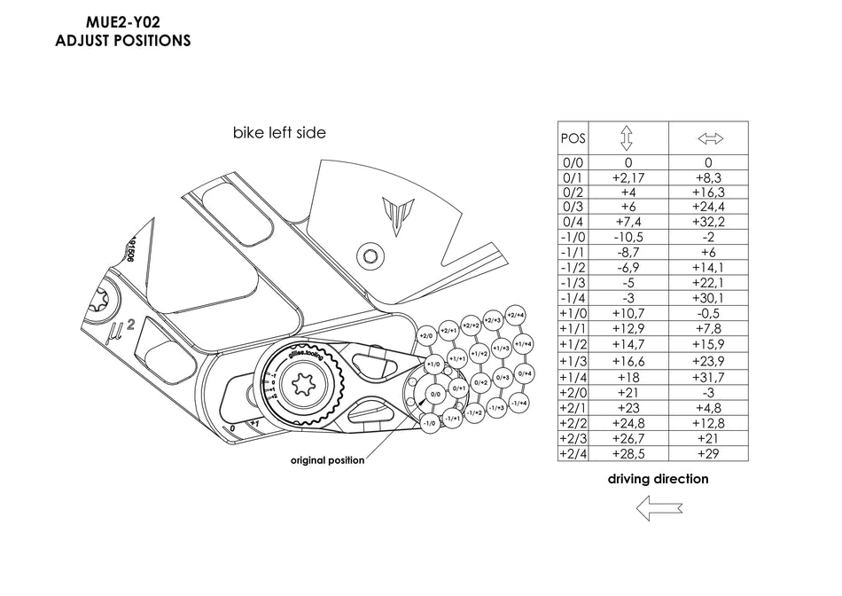 Gilles Tooling Footrest system MUE2, MUE2-Y03-B - 1 - Image