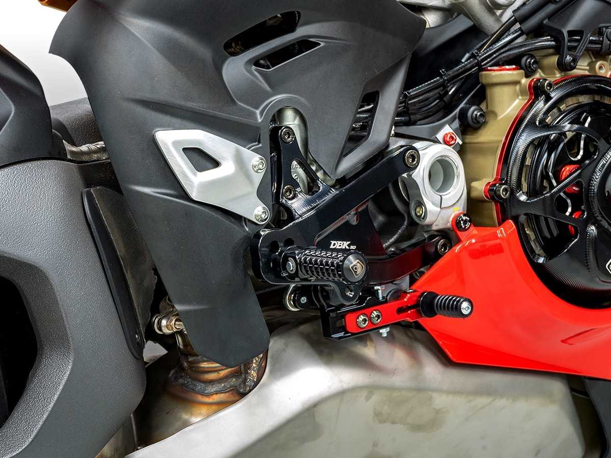 PRV402 - PANIGALE V4 MY25 ADJUSTABLE SBK REARSETS - DBK Special Parts - 10