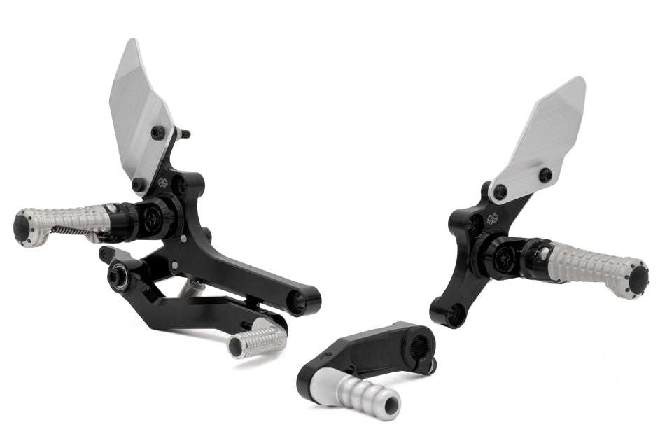 Gilles Tooling Footrest system RCT10GT BM10 black-silver, RCT10GT-BM10-BS - 2 - Image