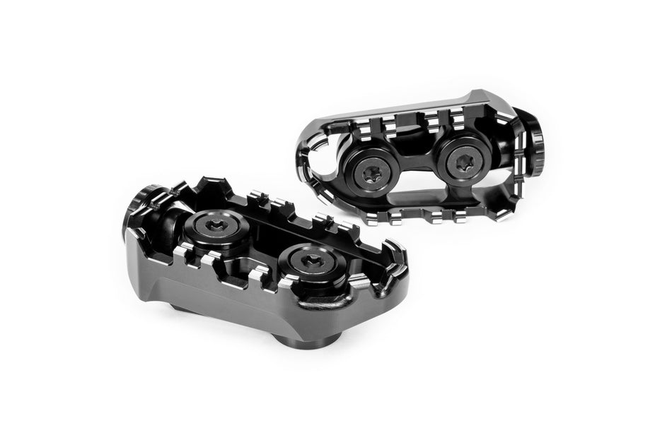 Gilles Tooling Tech-X Enduro replacement footrest, rider, black, RGK-109-UF35-SET-B - 2 - Image