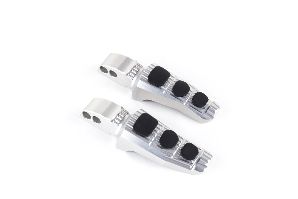 Gilles Tooling Replacement footrests Touring, rider, silver, RGK-390-UF20-SET-S - 2 - Image