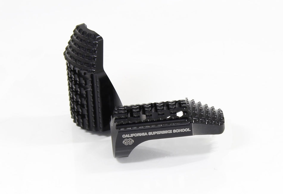 Gilles Tooling Replacement footrests California, driver, black, RGK-950-UF23-SET-B - 1 - Image