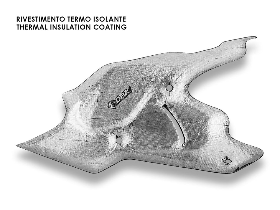 XDiavel V4 Right side Exhaust Heat Shield Glossy Carbon - DBK Special Parts - 2